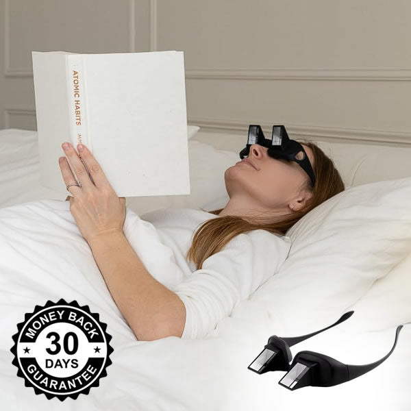 EyeGlass™ Lazy Glasses - Watch TV lying down or read with 100% comfort