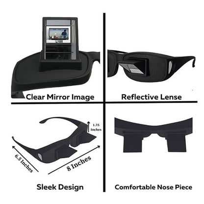 EyeGlass™ Lazy Glasses - Watch TV lying down or read with 100% comfort